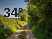 Woking: sunny day, high of 34°C