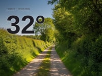 Woking: sunny day, high of 32°C