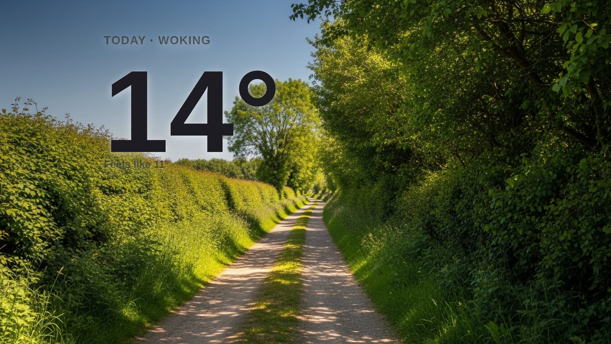 Sunshine and warmth for Woking today - here's what to expect