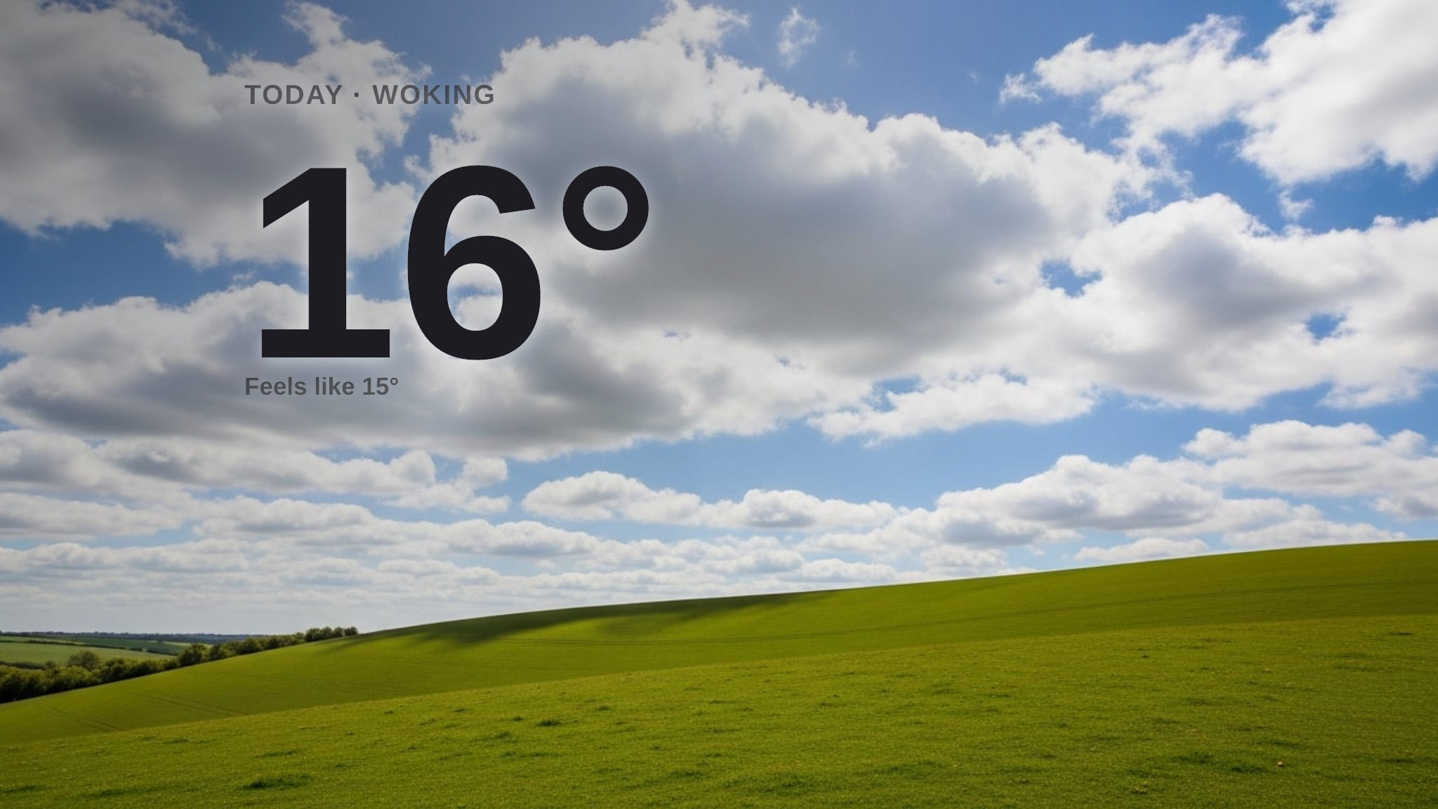 Mild and partly cloudy in Woking today - here's your Thursday forecast
