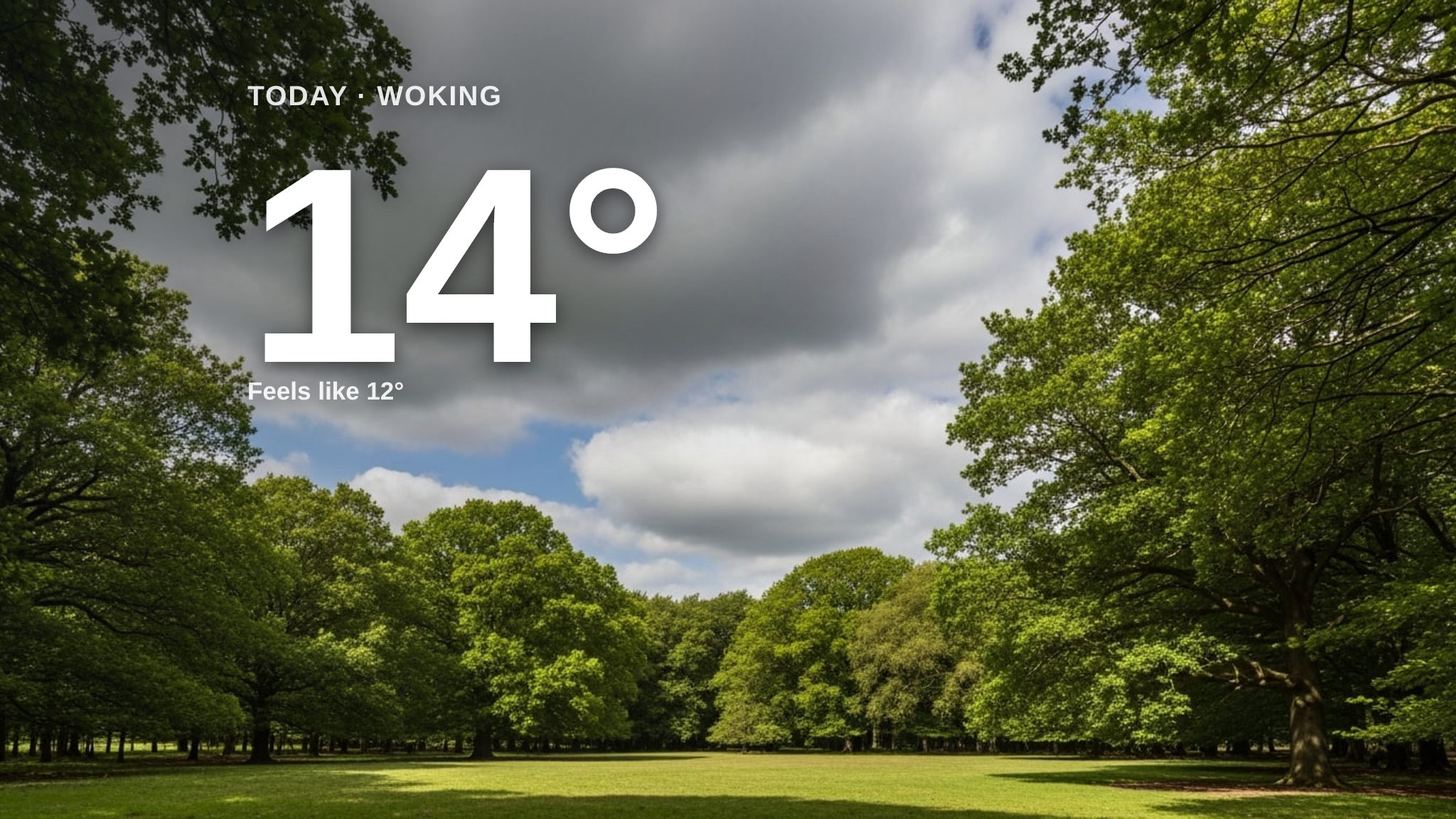 Clouds gather over Woking today - here's your Monday forecast