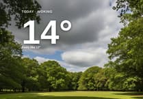 Clouds gather over Woking today - here's your Monday forecast
